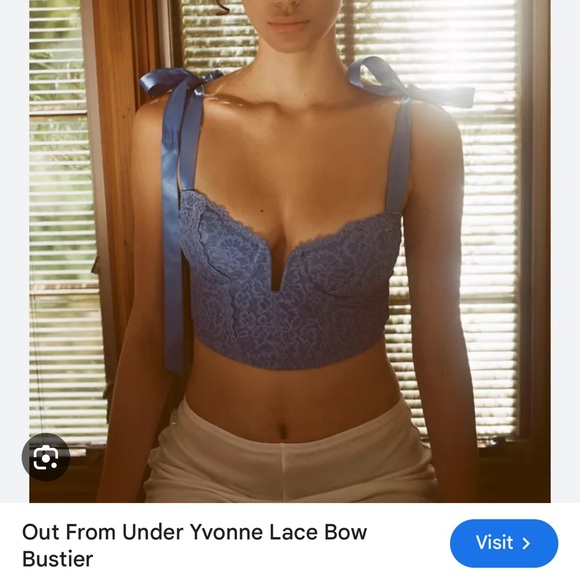 Urban Outfitters Ribbon Corset - Picture 1 of 4